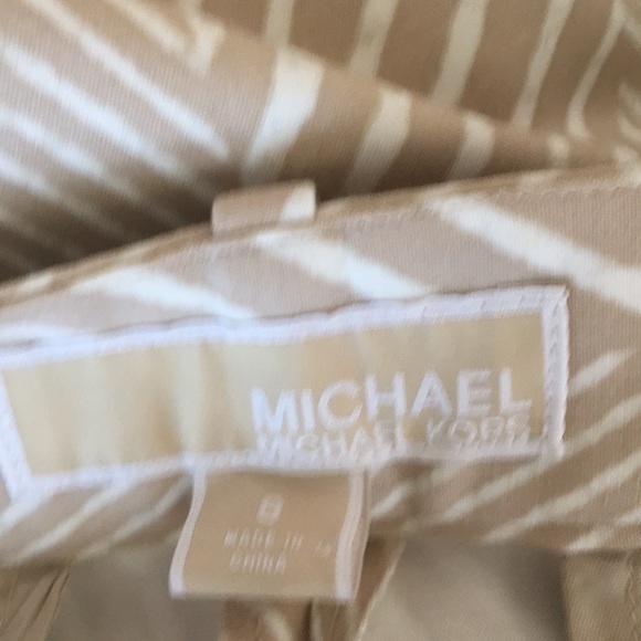 Michael Kors tan and white ankle length pants - Picture 8 of 10